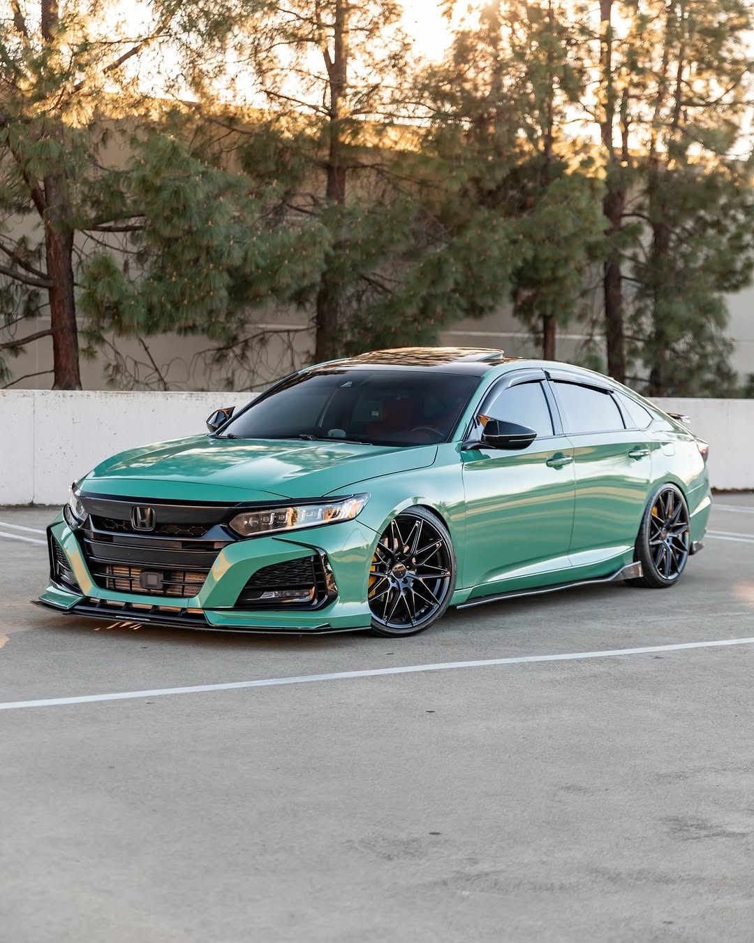 Honda Accord 10th Gen Pre-facelift 2018-2020 with Aftermarket Parts - Front Bumper PP from Yofer USA