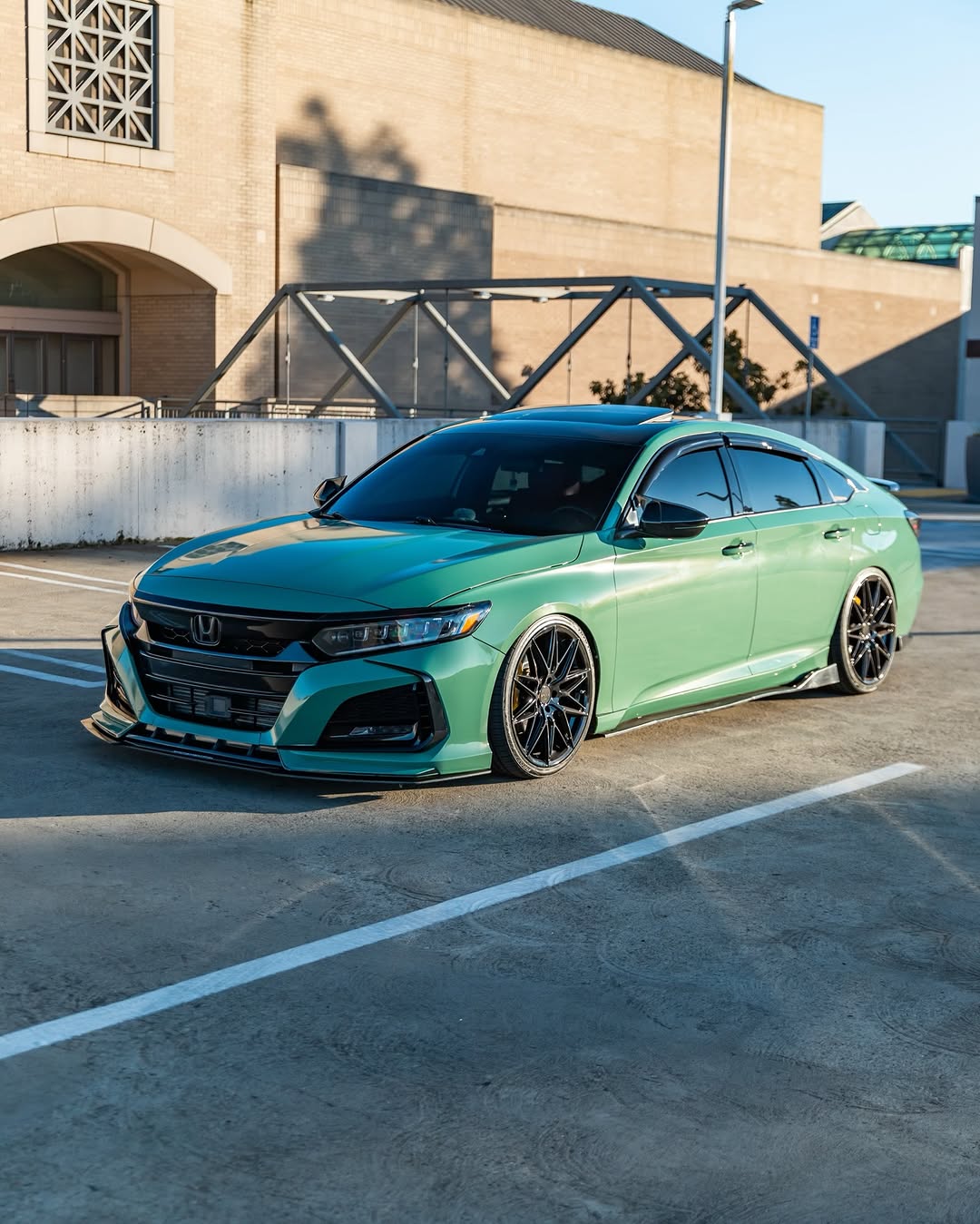 Honda Accord 10th Gen Pre-facelift 2018-2020 with Aftermarket Parts - Front Bumper PP from Yofer USA
