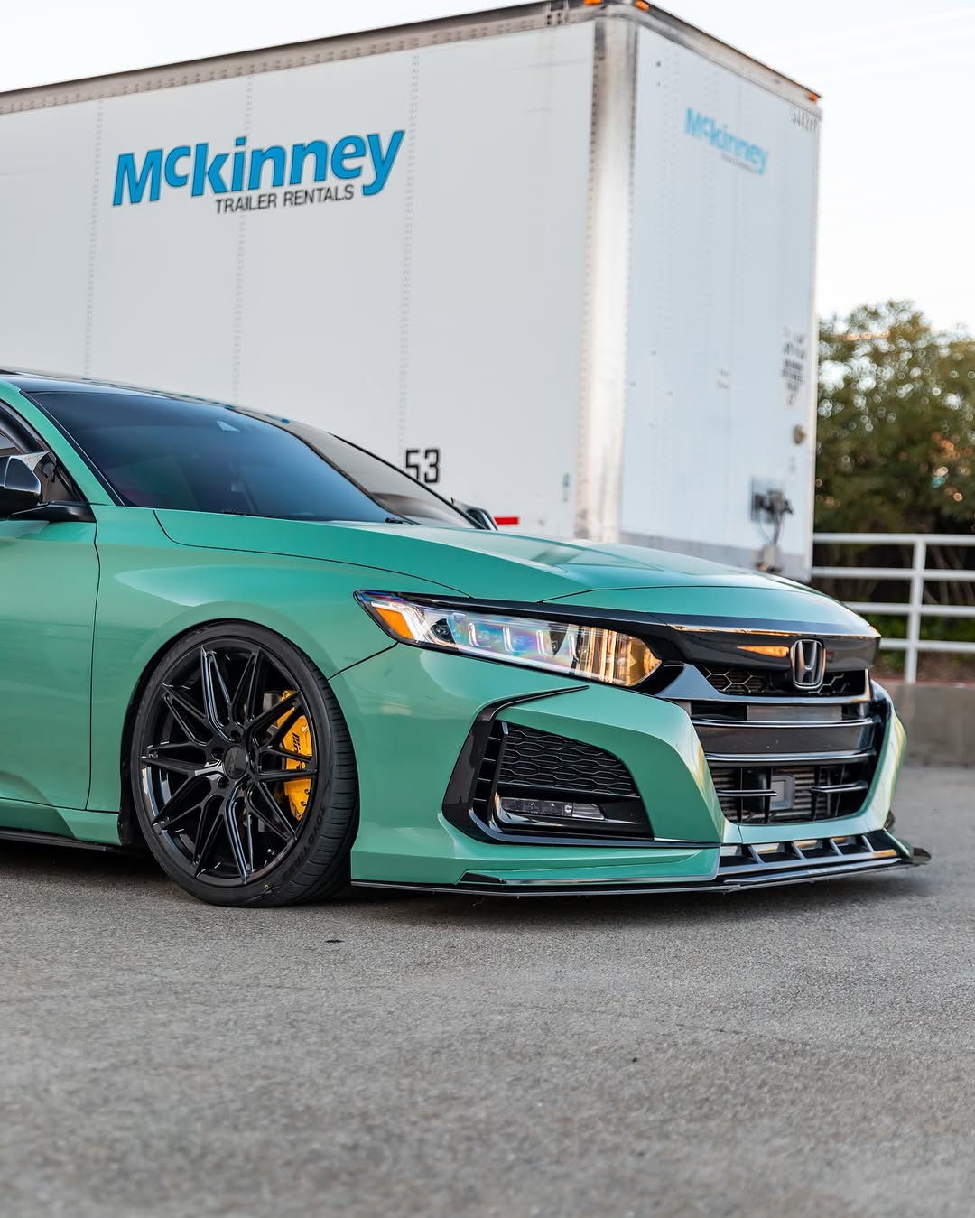 Honda Accord 10th Gen Pre-facelift 2018-2020 with Aftermarket Parts - Front Bumper PP from Yofer USA
