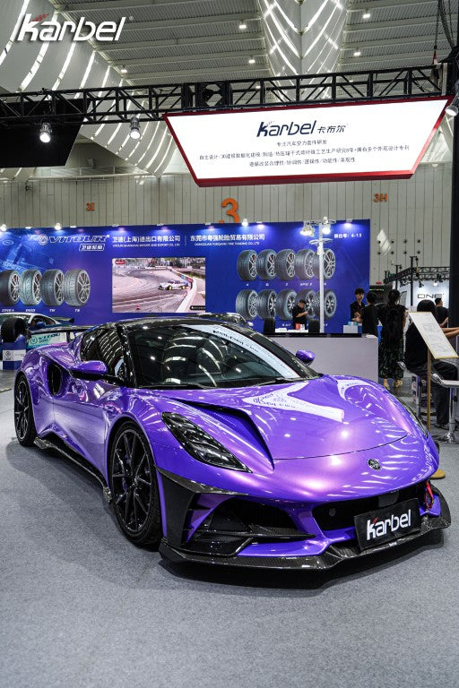 Lotus Emira 3.6 V6 2.0 Four-cylinder 2022-ON with Aftermarket Parts - Front Bumper Vents Dry Pre-preg Carbon Fiber from Karbel Carbon