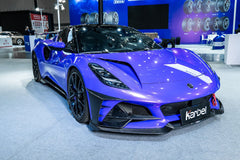Lotus Emira 3.6 V6 2.0 Four-cylinder 2022-ON with Aftermarket Parts - Front Bumper Vents Dry Pre-preg Carbon Fiber from Karbel Carbon