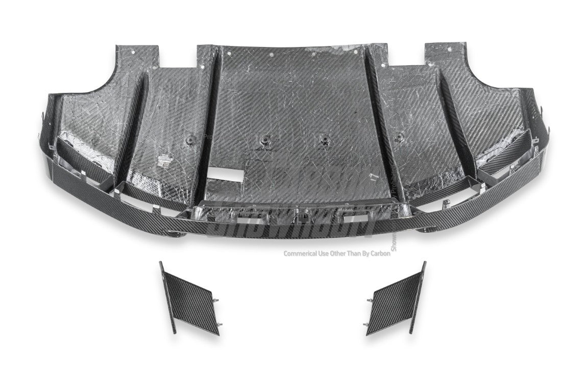 Lotus Emira 3.6 V6 2.0 Four-cylinder 2022-ON with Aftermarket Parts - Pre-preg Carbon Fiber Rear Diffuser & Canards from Karbel Carbon