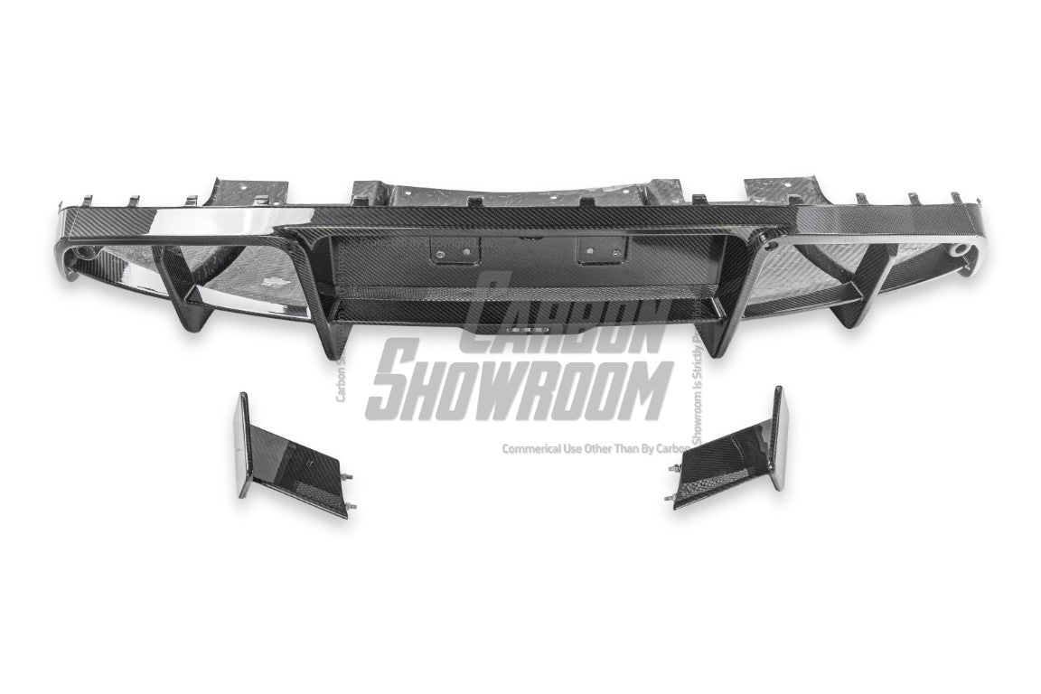 Lotus Emira 3.6 V6 2.0 Four-cylinder 2022-ON with Aftermarket Parts - Pre-preg Carbon Fiber Rear Diffuser & Canards from Karbel Carbon
