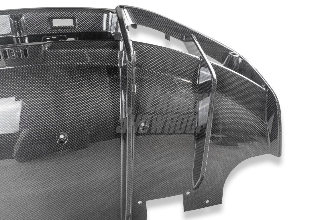 Lotus Emira 3.6 V6 2.0 Four-cylinder 2022-ON with Aftermarket Parts - Pre-preg Carbon Fiber Rear Diffuser & Canards from Karbel Carbon
