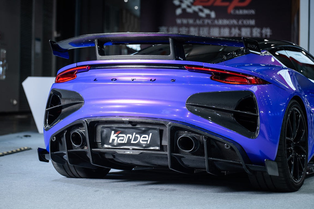 Lotus Emira 3.6 V6 Four-cylinder Aftermarket Parts - Karbel Rear Bumper ...