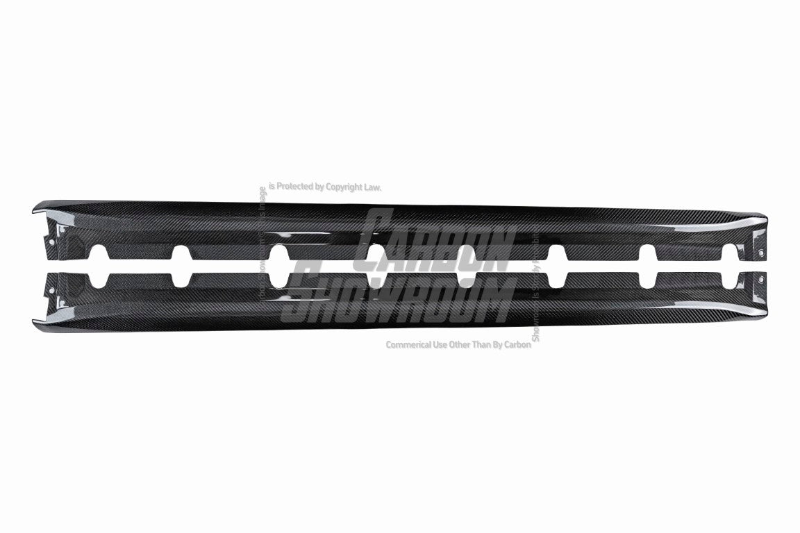 Porsche 718 Cayman / Boxster / GTS / GT4 / Spyder 2017-ON with Aftermarket Parts - Side Skirts Double-sided Pre-preg Carbon Fiber from Karbel Carbon