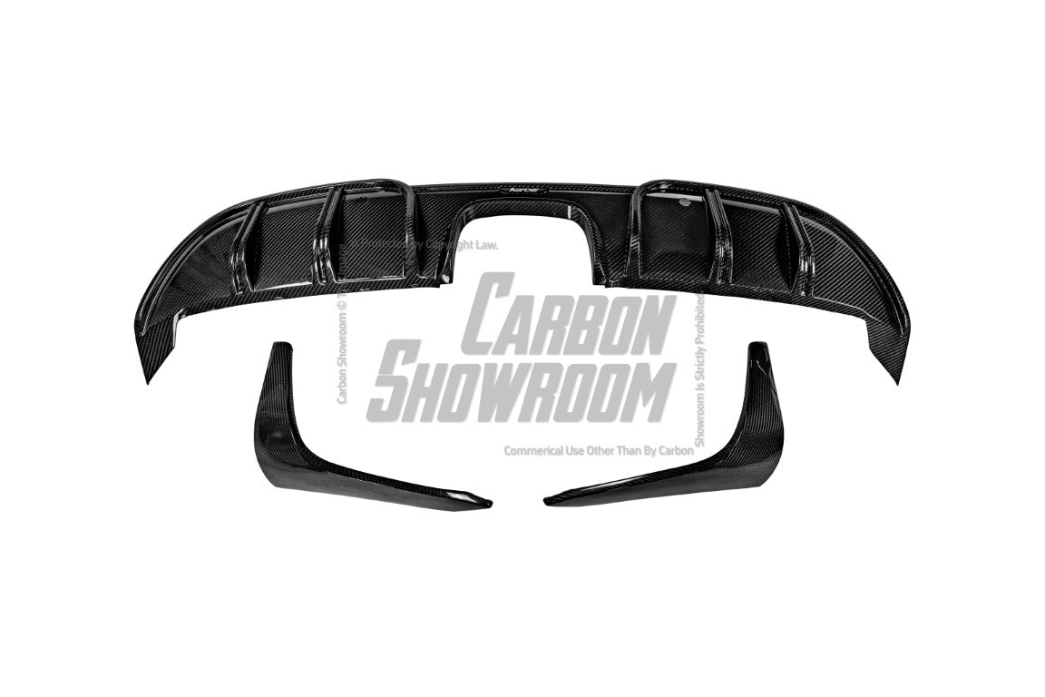 Porsche 718 Cayman / Boxster / GTS 2017 2018 2019 2020 2021 2022 2023 2024 with Aftermarket Parts - Rear Diffuser & Canards Pre-preg Carbon Fiber from Karbel Carbon