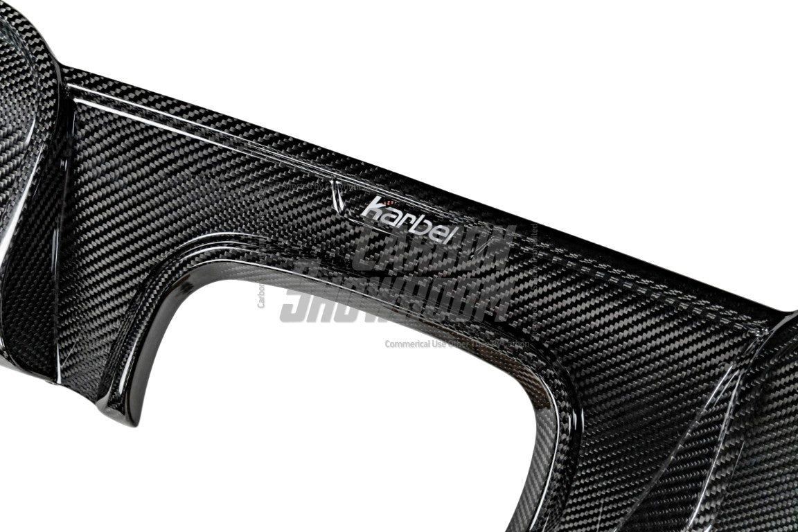Porsche 718 Cayman / Boxster / GTS 2017 2018 2019 2020 2021 2022 2023 2024 with Aftermarket Parts - Rear Diffuser & Canards Pre-preg Carbon Fiber from Karbel Carbon