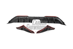 Porsche 718 Cayman / Boxster / GTS 2017 2018 2019 2020 2021 2022 2023 2024 with Aftermarket Parts - Rear Diffuser & Canards Pre-preg Carbon Fiber from Karbel Carbon