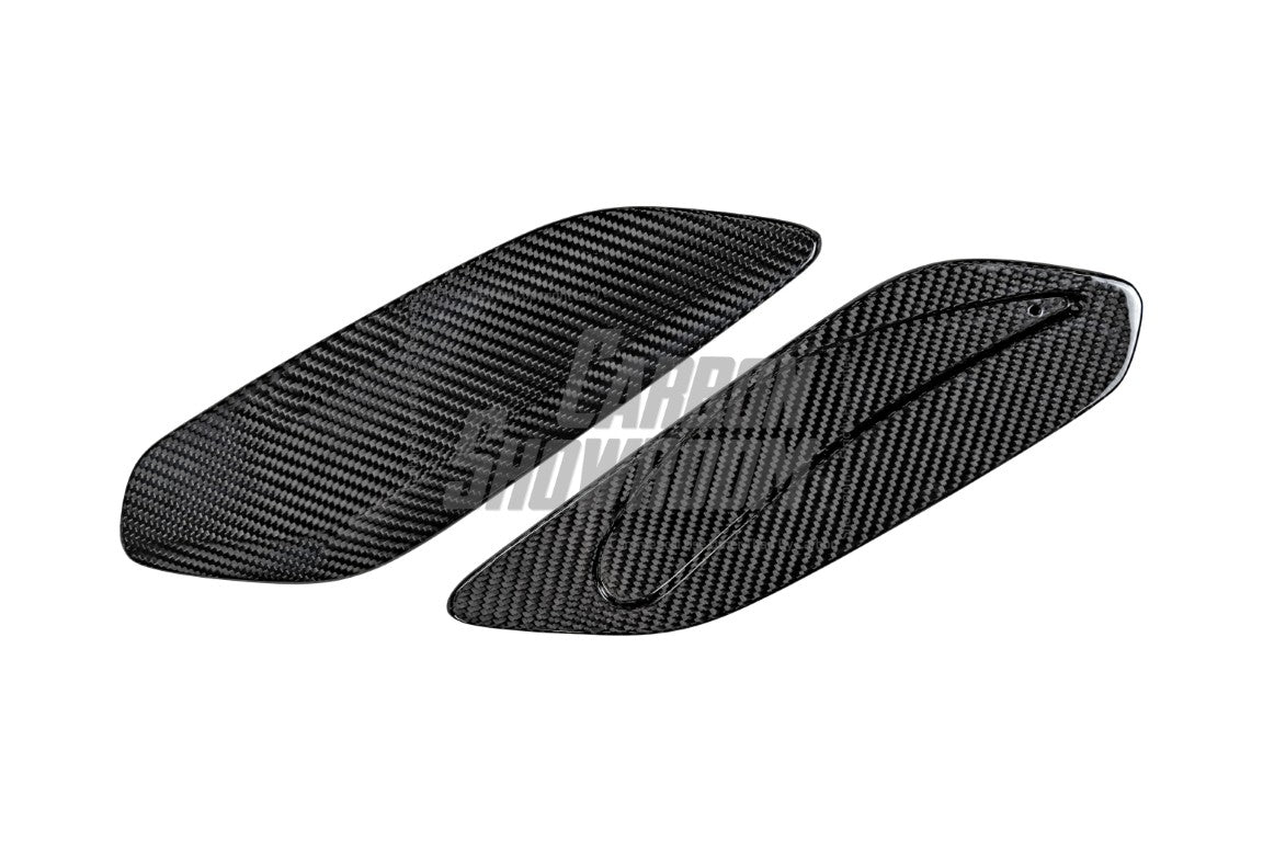 Porsche 911 991.2 GT3 2018-2019 with Aftermarket Parts - Rear Wing Side Blades Pre-preg Carbon Fiber from Karbel Carbon
