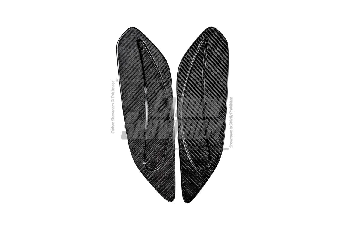 Porsche 911 991.2 GT3 2018 2019 with Aftermarket Parts - Rear Wing Side Blades Pre-preg Carbon Fiber from Karbel Carbon