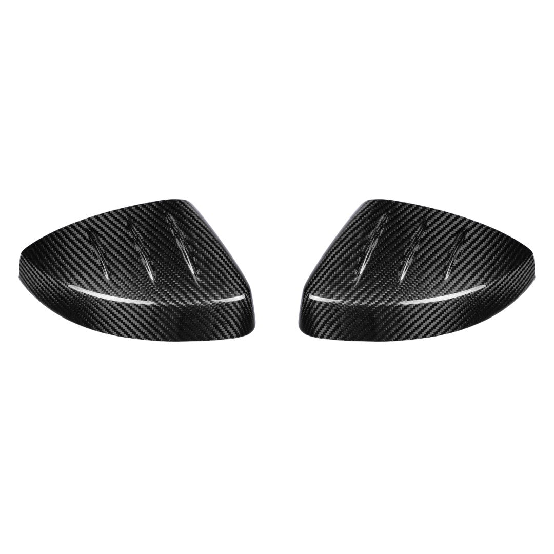 Audi RS3 S3 A3 8V.5 2017 2018 2019 2020 (without blind assist) with Aftermarket Parts - Mirror Caps Dry Pre-preg Carbon Fiber from Karbel Carbon