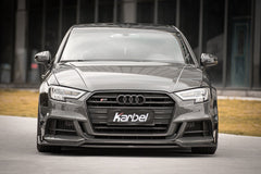 Audi RS3 S3 A3 8V.5 2017 2018 2019 2020 (without blind assist) with Aftermarket Parts - Mirror Caps Dry Pre-preg Carbon Fiber from Karbel Carbon