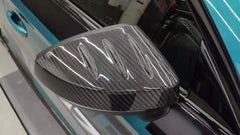 Audi RS3 S3 A3 8V.5 2017 2018 2019 2020 (without blind assist) with Aftermarket Parts - Mirror Caps Dry Pre-preg Carbon Fiber from Karbel Carbon