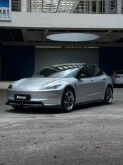  Tesla Model 3 Highland 2024-ON with Aftermarket Parts - Front Lip Dry Pre-preg Carbon Fiber/FRP from Karbel Carbon