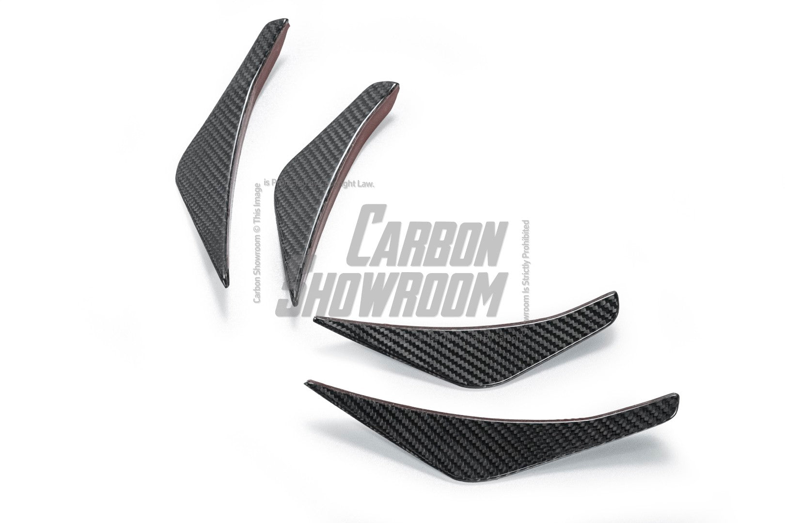 Tesla Model 3 Highland 2024-ON with Aftermarket Parts - Front Canards Pre-preg Carbon Fiber from Karbel Carbon