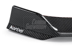 Tesla Model 3 Highland 2024-ON with Aftermarket Parts - Front Lip Dry Pre-preg Carbon Fiber/FRP from Karbel Carbon