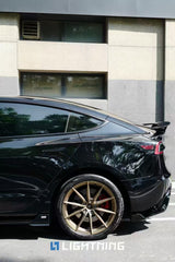 Tesla Model 3 Highland / Performance 2024-ON with Aftermarket Parts - V1 GT Style Rear Wing Dry Pre-preg Carbon Fiber/FRP from Karbel Carbon