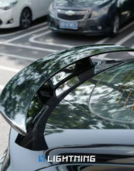 Tesla Model 3 Highland / Performance 2024-ON with Aftermarket Parts - V1 GT Style Rear Wing Dry Pre-preg Carbon Fiber/FRP from Karbel Carbon
