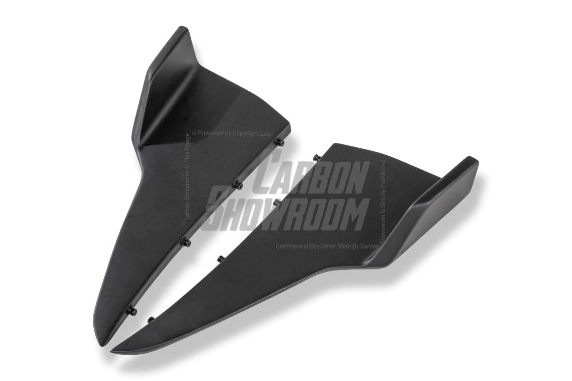 Tesla Model 3 Highland / Performance 2024-ON with Aftermarket Parts - With Light Style Rear Diffuser & Canards Dry Pre-preg Carbon Fiber/FRP from Karbel Carbon