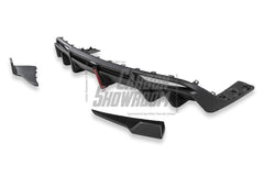 Tesla Model 3 Highland / Performance 2024-ON with Aftermarket Parts - With Light Style Rear Diffuser & Canards Dry Pre-preg Carbon Fiber/FRP from Karbel Carbon