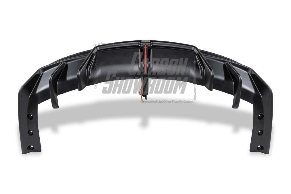Tesla Model 3 Highland / Performance 2024-ON with Aftermarket Parts - With Light Style Rear Diffuser & Canards Dry Pre-preg Carbon Fiber/FRP from Karbel Carbon