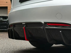 Tesla Model 3 Highland / Performance 2024-ON with Aftermarket Parts - With Light Style Rear Diffuser & Canards Dry Pre-preg Carbon Fiber/FRP from Karbel Carbon