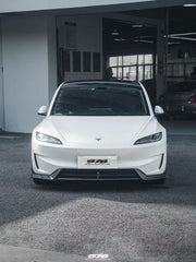 Tesla Model 3 Highland Performance 2024-ON with Aftermarket Parts - Front Lip Pre-preg Carbon Fiber/FRP from Karbel Carbon