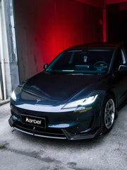 Tesla Model 3 Highland Performance 2024-ON with Aftermarket Parts - Front Lip Pre-preg Carbon Fiber/FRP from Karbel Carbon