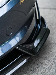 Tesla Model 3 Highland Performance 2024-ON with Aftermarket Parts - Front Lip Pre-preg Carbon Fiber/FRP from Karbel Carbon