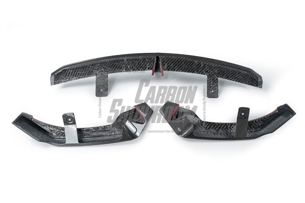 Tesla Model 3 Highland Performance 2024-ON with Aftermarket Parts - Front Lip Pre-preg Carbon Fiber/FRP from Karbel Carbon