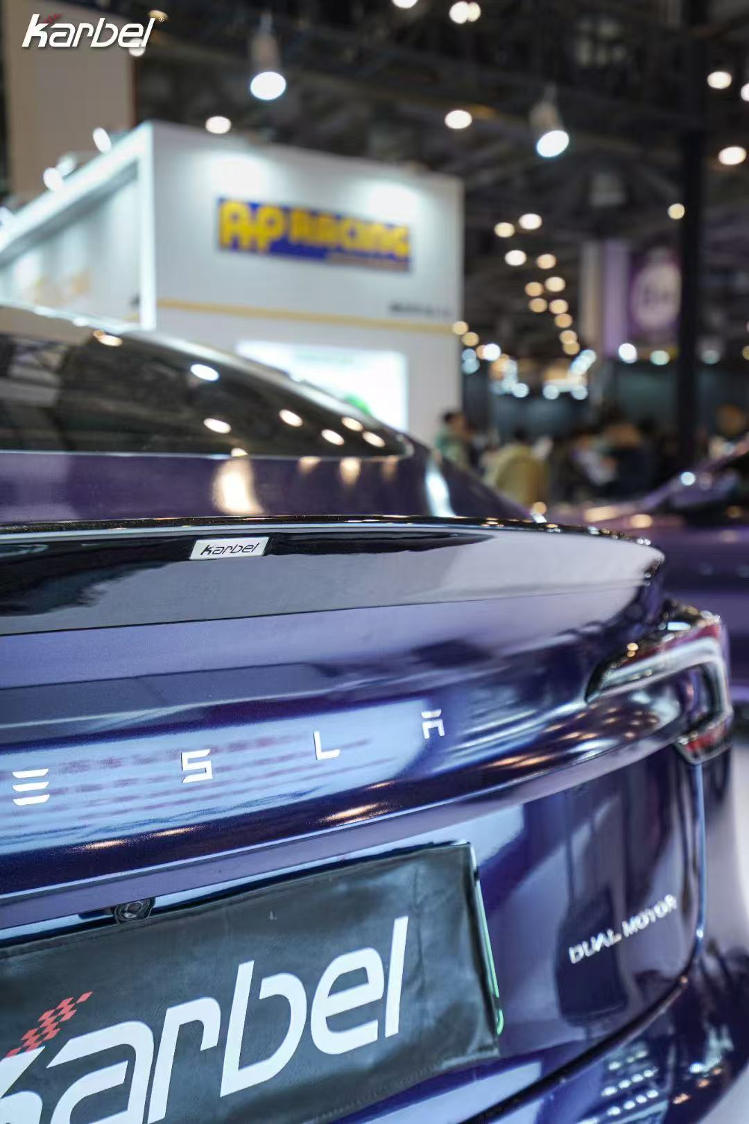 Tesla Model 3 Highland / Performance 2024-ON with Aftermarket Parts - V2 Style Rear Spoiler Pre-preg Carbon Fiber from Karbel Carbon