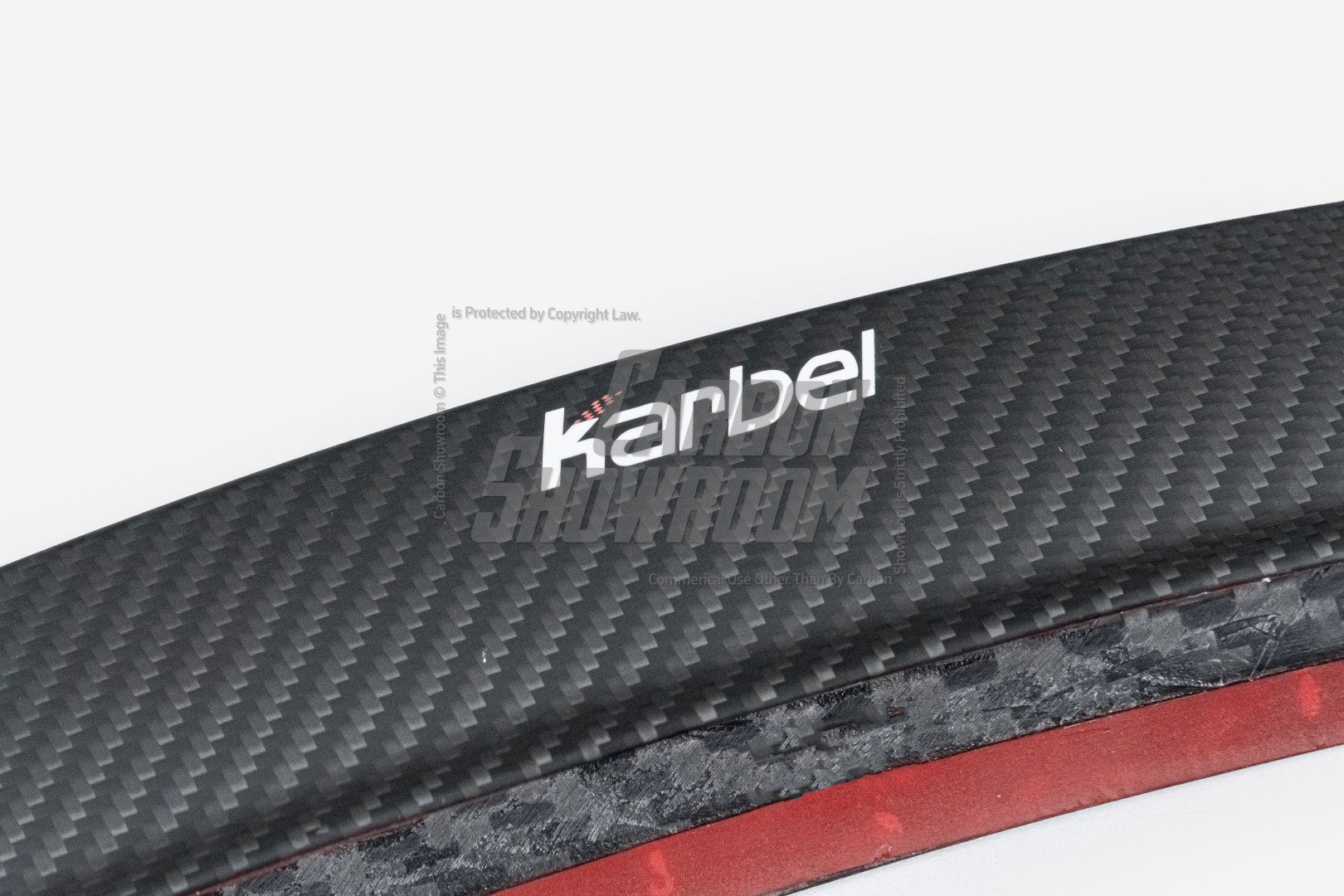 Tesla Model 3/P 2017-2023 with Aftermarket Parts - Rear Spoiler Pre-preg Carbon Fiber from Karbel Carbon