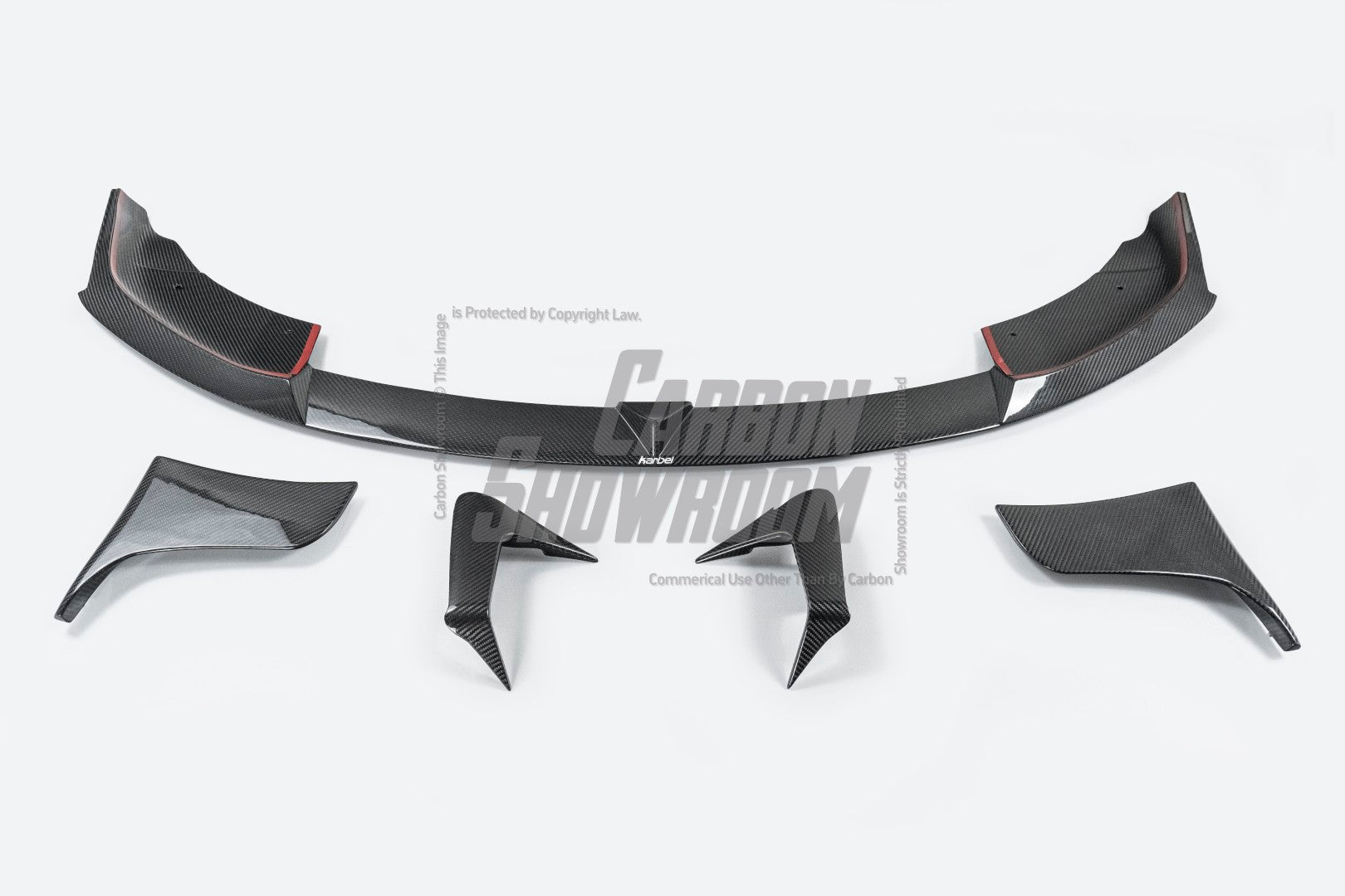 Tesla Model S 3rd Gen Late 2021-ON with Aftermarket Parts - Front Lip Dry Pre-preg Carbon Fiber from Karbel Carbon