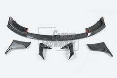Tesla Model S 3rd Gen Late 2021-ON with Aftermarket Parts - Front Lip Dry Pre-preg Carbon Fiber from Karbel Carbon
