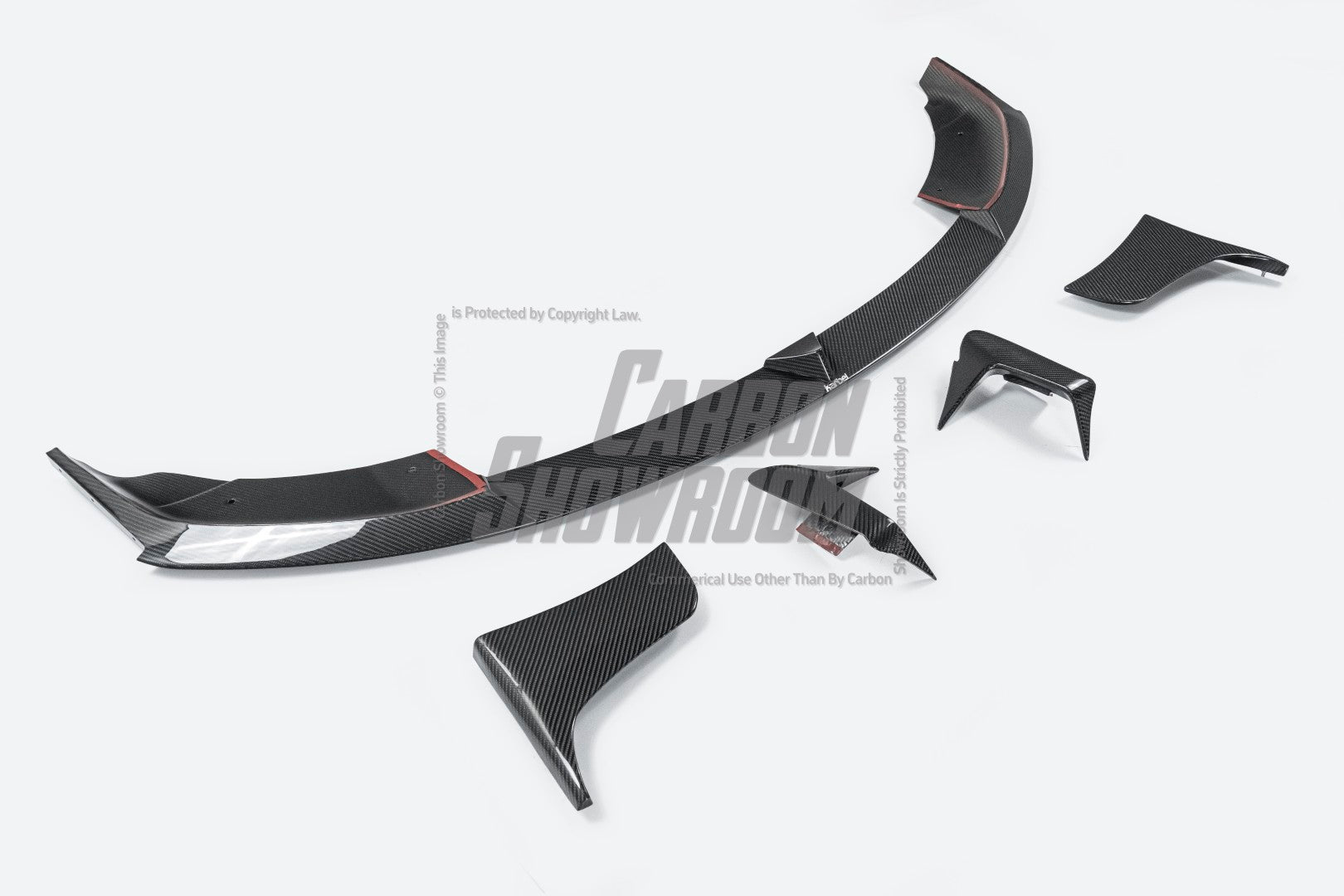 Tesla Model S 3rd Gen Late 2021-ON with Aftermarket Parts - Front Lip Dry Pre-preg Carbon Fiber from Karbel Carbon