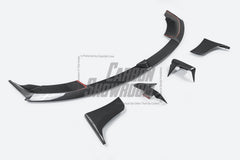 Tesla Model S 3rd Gen Late 2021-ON with Aftermarket Parts - Front Lip Dry Pre-preg Carbon Fiber from Karbel Carbon