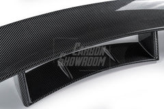 Tesla Model S 3rd Gen Late 2021-ON with Aftermarket Parts - Rear Wing Dry Pre-preg Carbon Fiber from Karbel Carbon