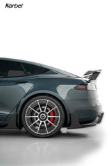 Tesla Model S 3rd Gen Late 2021-ON with Aftermarket Parts - Rear Diffuser Dry Pre-preg Carbon Fiber from Karbel Carbon