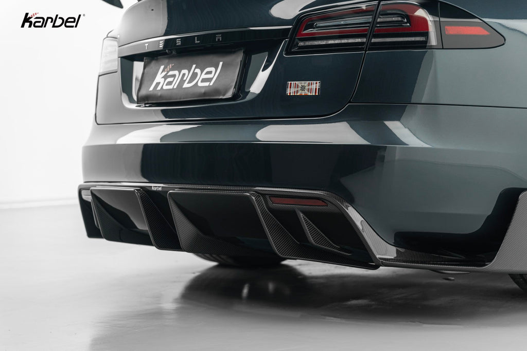 Tesla Model S 3rd Gen Aftermarket Parts - Karbel Carbon Rear Diffuser ...