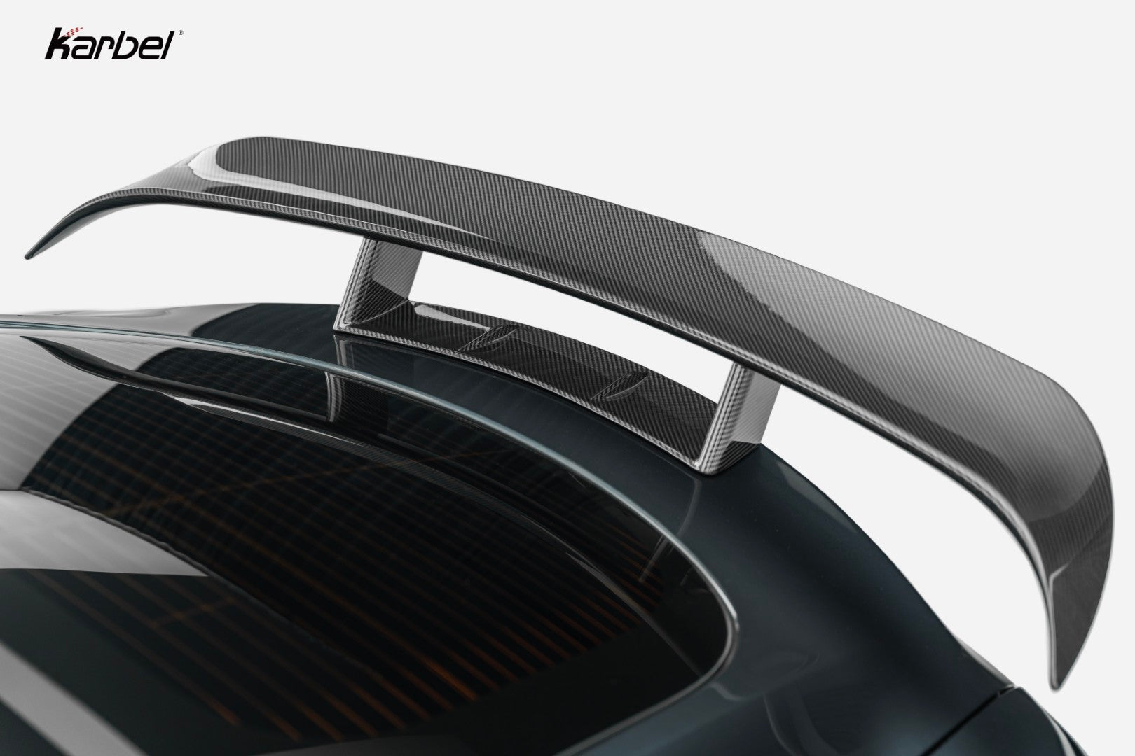 Tesla Model S 3rd Gen Late 2021-ON with Aftermarket Parts - Rear Wing Dry Pre-preg Carbon Fiber from Karbel Carbon