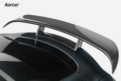 Tesla Model S 3rd Gen Late 2021-ON with Aftermarket Parts - Rear Wing Dry Pre-preg Carbon Fiber from Karbel Carbon
