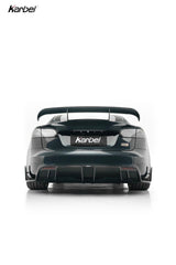 Tesla Model S 3rd Gen Late 2021-ON with Aftermarket Parts - Rear Wing Dry Pre-preg Carbon Fiber from Karbel Carbon