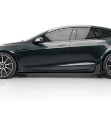 Tesla Model S 3rd Gen Late 2021-ON with Aftermarket Parts - Side Skirts Dry Pre-preg Carbon Fiber from Karbel Carbon