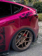 Tesla Model Y 2020-ON with Aftermarket Parts - Rear Spoiler Pre-preg Carbon Fiber from Karbel Carbon