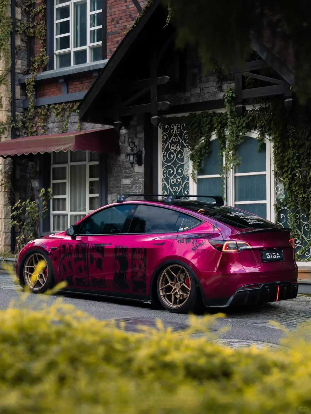 Tesla Model Y 2020-ON with Aftermarket Parts - Rear Spoiler Pre-preg Carbon Fiber from Karbel Carbon