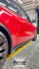 Tesla Model Y 2020-ON with Aftermarket Parts - Side Skirts Pre-preg Carbon Fiber from Karbel Carbon