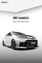 Toyota GR Yaris GXPA16 (Both Fits Pre-Facelift & Facelift) 2020-ON with Aftermarket Parts - X Hood Dry Pre-preg Carbon Fiber from Karbel Carbon