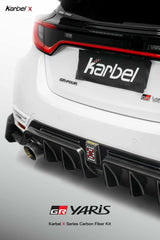 Toyota GR Yaris GXPA16 (Both Fits Pre-Facelift & Facelift) 2020-ON with Aftermarket Parts - X Rear Diffuser Dry Pre-preg Carbon Fiber from Karbel Carbon