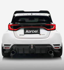 Toyota GR Yaris GXPA16 (Both Fits Pre-Facelift & Facelift) 2020-ON with Aftermarket Parts - X Rear Diffuser Dry Pre-preg Carbon Fiber from Karbel Carbon